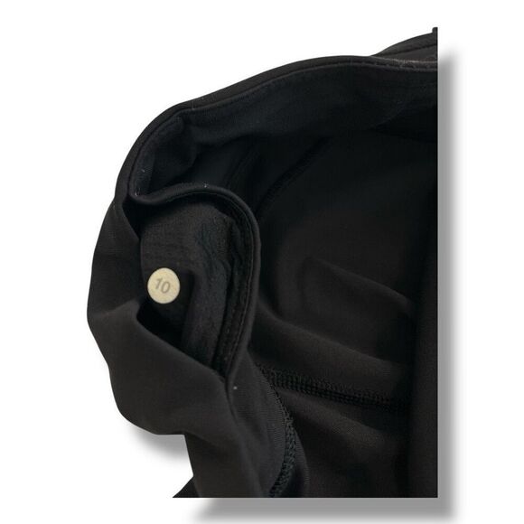 Lululemon Hop To It Cropped Leggings Mid Rise Reflective Size 10 - Picture 5 of 6